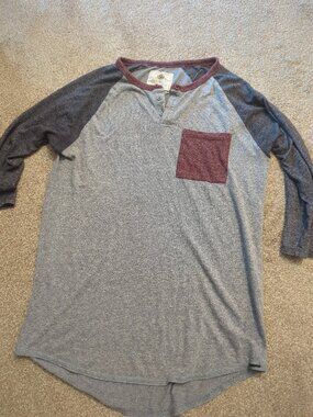 On The Byas henley quarter sleeve